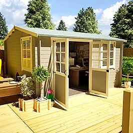 28mm Bristol Home Office Log Cabin